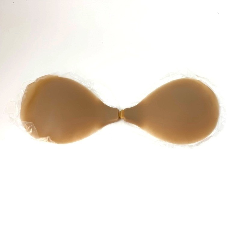 Boomba Invisibra Beige Size Aa Ultra-Thin Silicone Adhesive Strapless New Open